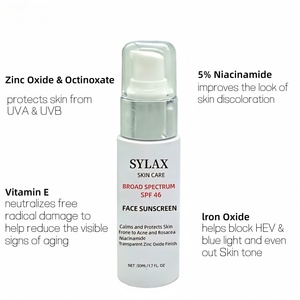 Protector Solar Facial SPF46 50mL, Crema Hidratante con Fórmula <span class=keywords><strong>de</strong></span> Óxido <span class=keywords><strong>de</strong></span> <span class=keywords><strong>Zinc</strong></span> para Todo Tipo <span class=keywords><strong>de</strong></span> Piel - Product Image 3