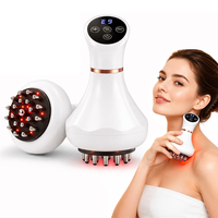 Masseur électrique portatif, brosse de massage corporel chauffante et vibrante, anti-cellulite, utilisation domestique, fabrication sous marque privée