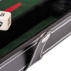 Cổ điển handmade gỗ & da <span class=keywords><strong>backgammon</strong></span> bàn cờ trò chơi thiết lập với logo in ấn - Product Image 5