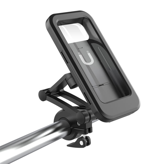 Mobile Phone Holder Flexible Touch Screen Adjustable Bike/Motorcycle Handlebar Mount Waterproof Shockproof Magnetic QC3.0 Fast