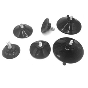 Ventosa con tornillo M4 con tuerca acanalada negra, ventosas de tornillo de pulgar estándar, liso, plástico transparente/PVC - Product Image 4