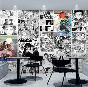 Carta da parati impermeabile antistatica di animazione del drago giapponese per la decorazione interna dell'umidità del salotto - Product Image 6