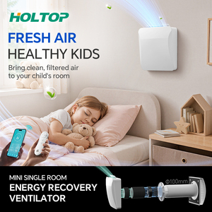 Récupérateur de chaleur mural silencieux HRV pour <span class=keywords><strong>maison</strong></span> compacte, ventilation à récupération de chaleur pour <span class=keywords><strong>maison</strong></span> miniature, air frais <span class=keywords><strong>VMC</strong></span> - Product Image 1