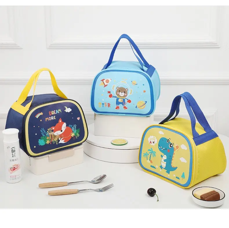 Top 10 selling cute lunch bag and animals cartoons for kids waterproof thermal cooler tote lunch bag