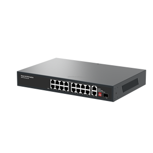 สวิตช์ AI POE แบบไม่มีการจัดการ พร้อมพอร์ตเครือข่าย 16 พอร์ต 10/100M + 2 พอร์ต 10/100/1000M + 1 พอร์ตออปติคอล SFP 1000M ลดราคาพิเศษ - Product Image 2