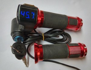 Accélérateur torsadé d'accélérateur 12-100v, avec indicateur d'affichage numérique Led et verrouillage pour vélo électrique, Scooter, vtt, <span class=keywords><strong>poignée</strong></span> de gaz - Product Image 2