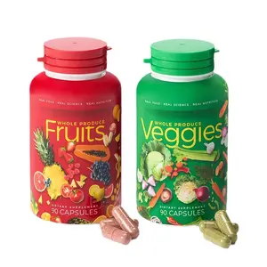 Пищевой травяной экстракт капсула дикие культивируемые фрукты и овощи масляная форма для здорового питания пластиковый контейнер упаковка