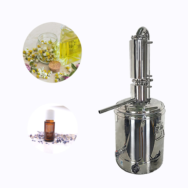 Jasmine Citrus Steam Evaporator Distillation Machine for Pure Dew Home Use Household Essential Oil Vacuum Distillation