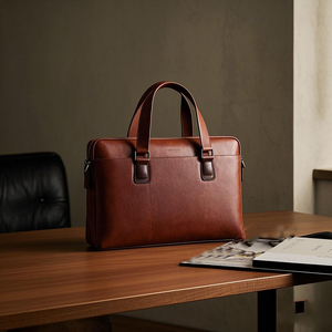 メーカーカスタム高品質エグゼクティブメンズ本物のリアルレザービジネス毎日使用ブリーフケースショルダーラップトップワークバッグ - Product Image 2