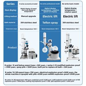 เครื่องระเหยแบบหมุน 2 ลิตร สำหรับห้องปฏิบัติการ เครื่องกลั่นสุญญากาศขนาดเล็ก สำหรับการบริสุทธิ์ การออกซิเดชัน ผลิตในประเทศจีน - Product Image 3