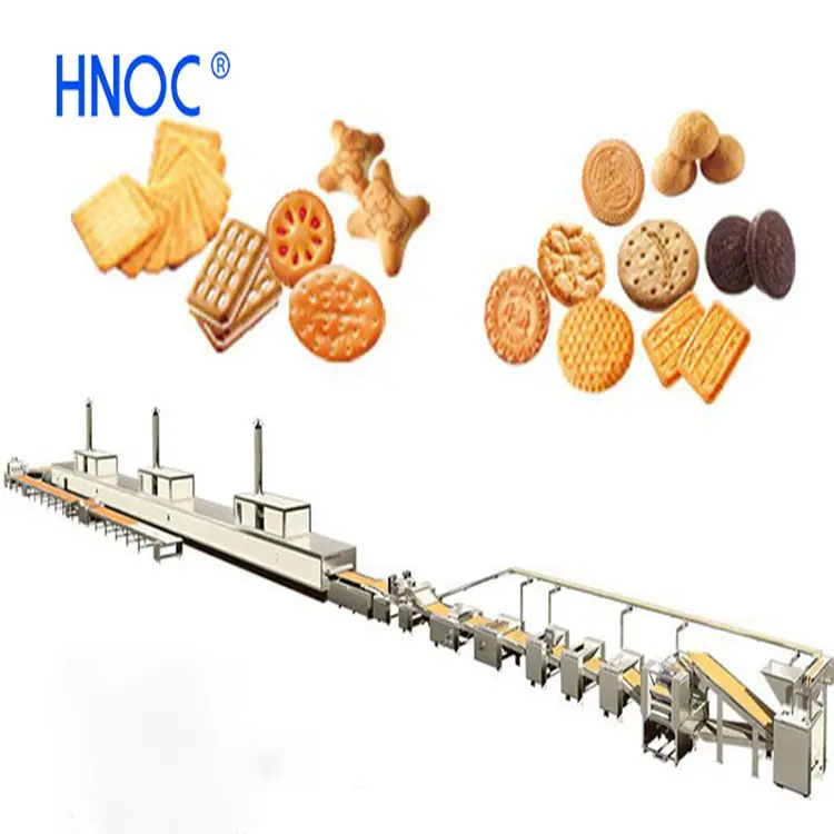 Máquina de confeitaria de biscoito crispy, linha de produção de biscoitos dura