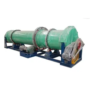 1m Poultry Waste Organic Fertilizer TDQ Rotary Drum Dryer From Cow Dung Chicken Manure Animal Waste Poultry Wastes Drying
