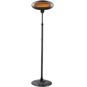 Chauffe-terrasse électrique rond moderne antimicrobien, tour de chauffage extérieur portable en polypropylène pour terrasse - Product Image 3