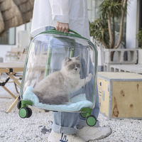 Kih Néoprène Pet Trolley Case Grande Capacité Portable Clair Respirant Chien Chat Transporteur Liquidation Deux Ménage Sortant