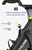 Vélo de spinning haute performance 2026, vente chaude, doté d'un système de poulie de grande taille, vélo commercial intelligent ultra-confortable pour la maison et la salle de sport
