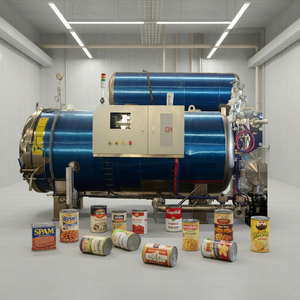 آلة تعقيم فعالة بالرش المائي للحم الخنزير واللحوم المعلبة والأطعمة - Product Image 1