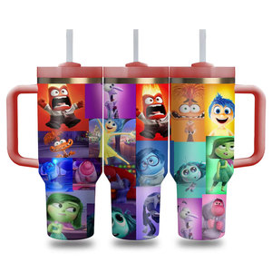 Factory Wholesale Custom Large Capacity Cartoon Tumbler Vacuum Insulated Water Bottle Outdoor Travel Camp Car Thermal Cup - Product Image 4
