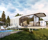Panneaux sandwich en acier préfabriqués préfabriqués, abris de jardin modernes, stockage extérieur
