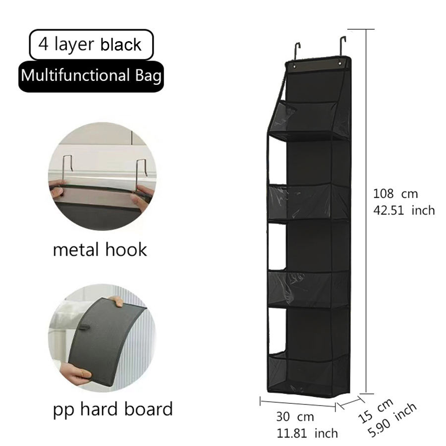 สีดำ - 4 ชั้น (รุ่นสั้น)