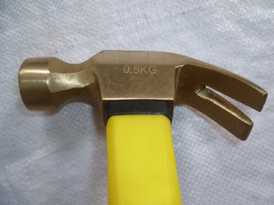 Martello in Ottone Tipo Artiglio, Utensile Manuale Antiscintilla, Martello per Estrarre Chiodi, Martello di Sicurezza in Rame - Product Image 3