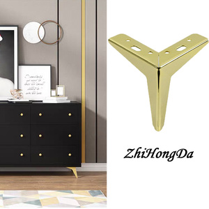 Tam Giác Hiện Đại Heavy Duty Đồ Nội Thất Kim Loại Chân Cho DIY Chân Thay Thế Cho Bảng Tủ Tủ Sofa Couch Ghế TV Đứng - Product Image 2
