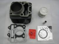 KIT DE BLOQUE DE CILINDROS Y PISTÓN - Hierro Fundido y Aluminio, Diámetro de 53 mm, 4 Tiempos - Para YBR125/YBR150 CT100PLATINA100 BOXER100