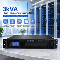 Sistema de Alimentación Ininterrumpida (UPS) en Línea de 3kVA de Alta Frecuencia con Batería de Litio de 48V y Onda Sinusoidal Pura para Respaldo de Dispositivos Críticos en Salas de Ordenadores