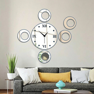 Anelli di moda cerchi adesivo <span class=keywords><strong>per</strong></span> orologio da parete con <span class=keywords><strong>specchio</strong></span> acrilico - Product Image 4
