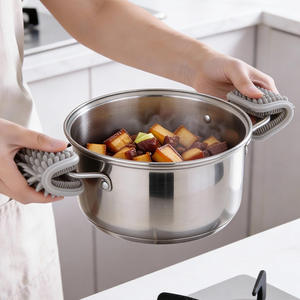 Brosse de nettoyage pour fruits et légumes, outil de cuisine flexible multifonction pour casseroles, planches à découper, lavage à la main uniquement - Product Image 3