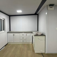 Maison conteneur préfabriquée extensible 20FT 40FT avec salle de bain, deux chambres, pour usage familial, boutique, hôtel, design postmoderne