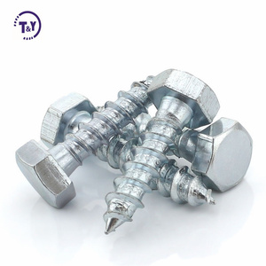 Stainless Steel Ss304 Full Thread Hex Head Self Tapping Lag <strong>Wood</strong> <strong>Screw</strong> of Standard Din571 - Product Image 4
