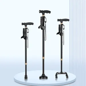 Foldable Adjustable Foldable Free Standing Cane Pivot Tip Heavy Duty With Travel Bag | Crutch Cane For The Elderly And Adults