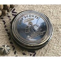 Boussole de scout ALFA NAUTICAL en laiton, vintage, gravée, 3 pouces, avec pointeur, portable, pour la navigation nautique, la randonnée, guide de navigation, cadeau