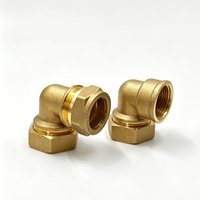 Raccord coudé femelle à compression en laiton SIHO 16 mm x 3/4 po 90 degrés pour tuyauterie de plomberie avec garantie de 3 ans