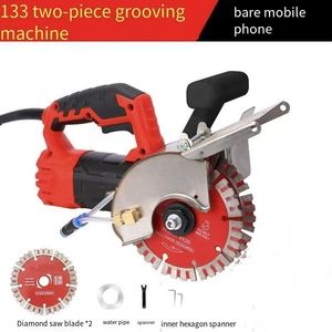 Nouvelle machine de découpe électrique, machine à rainurer le béton, double lame de scie, machine de découpe de métal sans poussière - Product Image 2