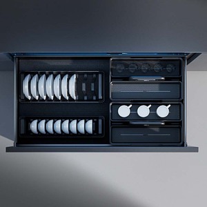 Unihopper Aluminum Alloy Drawer Basket Double Layer Kitchen Cabinet With Buffer Damping <b>Pull</b> Out Storage For Pots And Dishes - Product Image 3