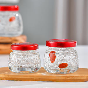 Vente directe <span class=keywords><strong>d</strong></span>'usine, pot de conservation alimentaire en verre recyclé transparent de 30 ml, 50 ml, 75 ml, 120 ml, 150 ml, pour caviar, mousse, nid <span class=keywords><strong>d</strong></span>'oiseau comestible, avec couvercle - Product Image 3