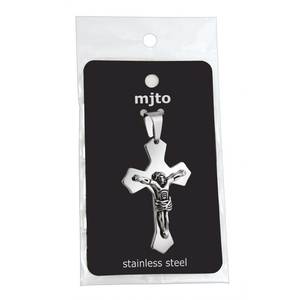 Colgante de Cruz Grande de Acero 33x50mm, Colección de Dijes Elegantes y Finos - Product Image 2