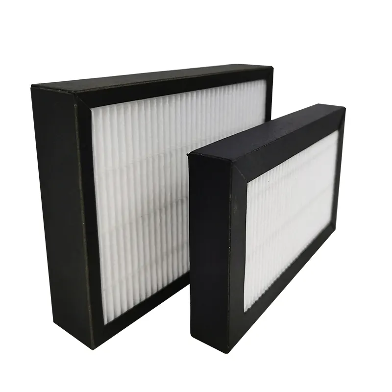 Mini pliegues de cartón, filtro de aire HEPA, H12, H13, H14