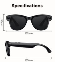 Nouvelles Lunettes Intelligentes SANVNET GS5 MAX AI 2026 avec Étui de Recharge, Caméra 8MP 4K, Lunettes de Soleil Intelligentes Wi-Fi avec Traduction Vidéo