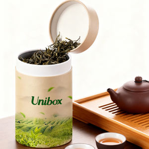 Contenitore per Tè Biodegradabile Ecologico in Carta con Chiusura Magnetica Personalizzabile Pratico per Feste - Product Image 1