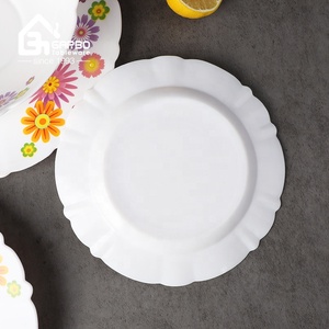 Vajilla de Vidrio Opal Bohemia, Juego de Platos de Lujo Personalizado con Decoración de Flores Elegantes, Portátil, Resistente al Calor, Apto para Microondas - Product Image 2