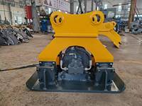 Compacteur à plaque vibrante hydraulique verticale haute fréquence 1,7-50 tonnes compatible avec les excavatrices, moteur et boîte de vitesses pour le compactage