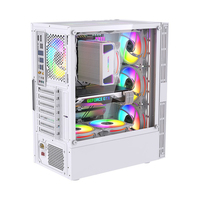 Offre Spéciale Boîtier PC Gaming USB3.0 ATX, Châssis Ordinateur de Bureau Vue Intégrale pour Gamer avec Ventilateur