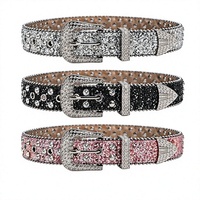 Ceinture en cuir PU et alliage ornée de strass, best-seller transfrontalier, tendance pour femme, style Y2K, accessoire polyvalent de qualité supérieure