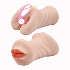 Bestseller Gelances Masturbatore Maschile Realistico con Vagina e Ano, 3 Canali, Impermeabile, Giocattolo Sessuale in Morbido TPE, Modello MQ39800 - Product Image 1