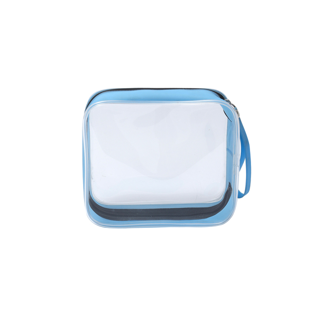 Custom Logo Pvc Super Clear Zipper Bag Manufacturer Makeup Pouches Make up Transparent Pvc Cosmetic Bag