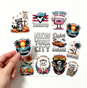 Solución de Pegatinas Personalizadas TEDDY, Diseño de Logotipo en Vinilo, Regalo Promocional, Hojas de Pegatinas con Corte Kiss Cut de Dibujos Animados - Product Image 2