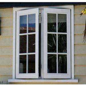 <span class=keywords><strong>หน้าต่าง</strong></span>บานคู่เคลือบพีวีซีสีขาวพร้อมการออกแบบย่างสำหรับใช้ภายในบ้าน - Product Image 4