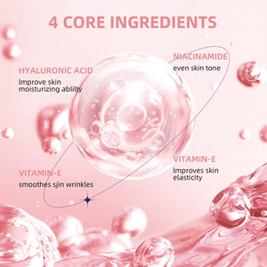 סרום טיפוח פנים 4 ב-<span class=keywords><strong>1</strong></span> של OEM, קולגן, אנטי אייג'ינג, להבהרת העור, עם 5% ניאצינמיד, 10% ויטמין E, 30% ויטמין C - Product Image 2